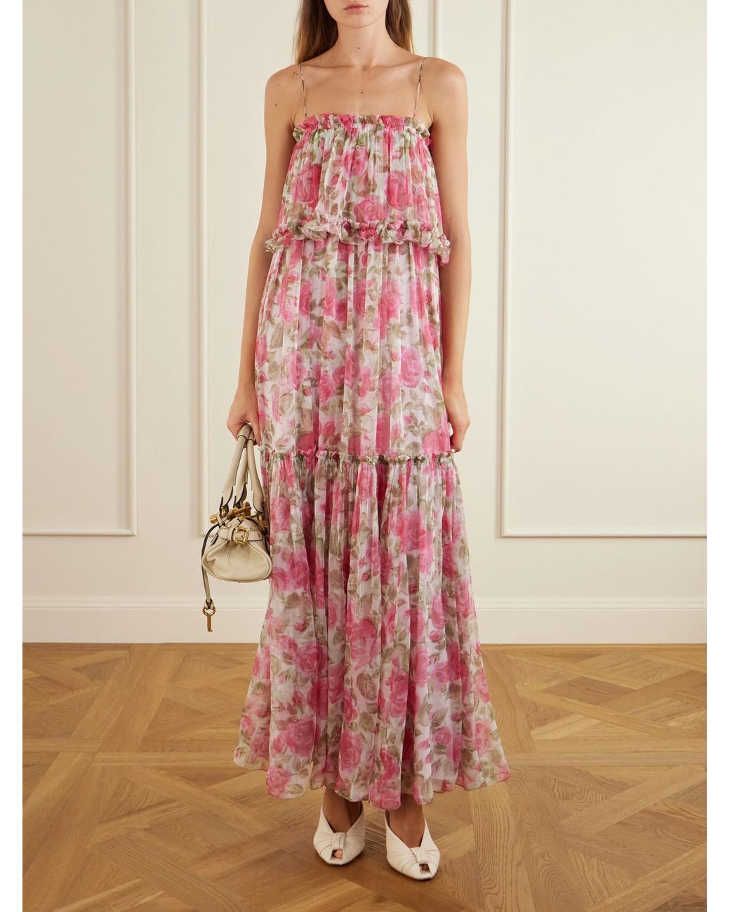 Chloé Natural Suzie Leather Pumps