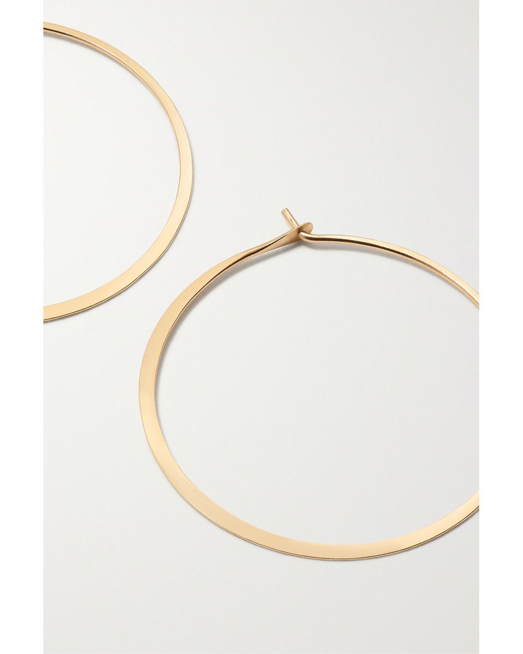 Melissa Joy Manning Natural 14-Karat Recycled Hoop Earrings
