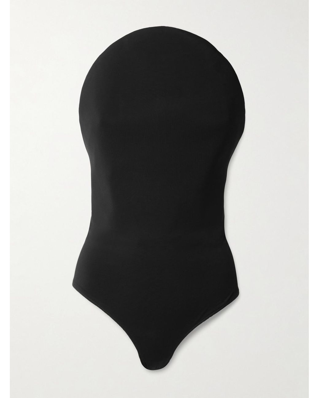 Alaïa Black Strapless Jersey Bodysuit