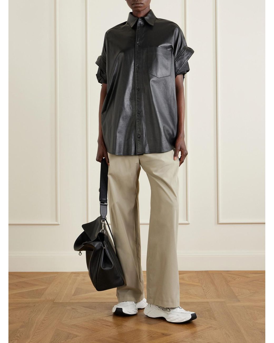 Balenciaga Black Rodeo Medium Leather Shoulder Bag