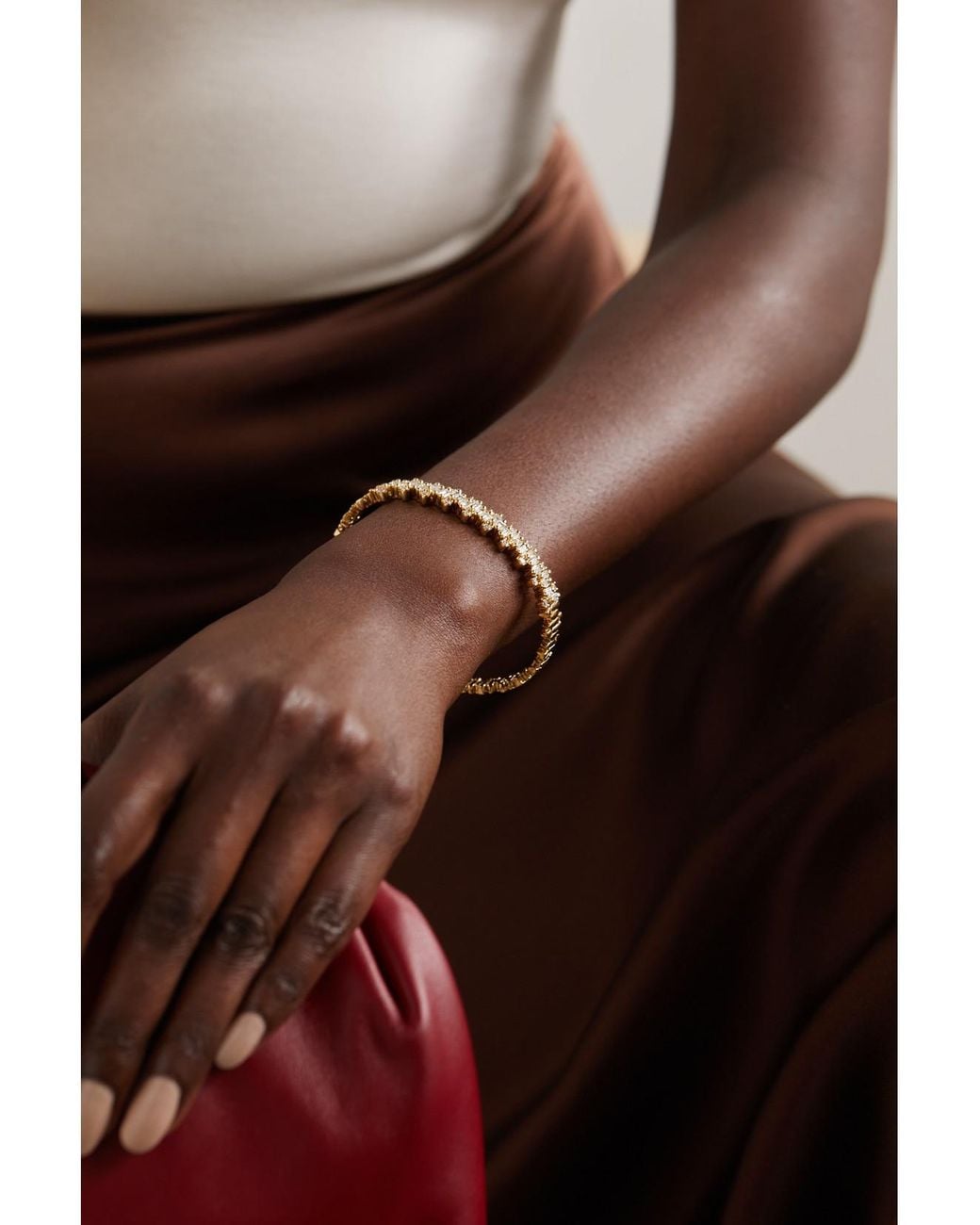 Suzanne Kalan Natural Shimmer 18-Karat Diamond Bracelet