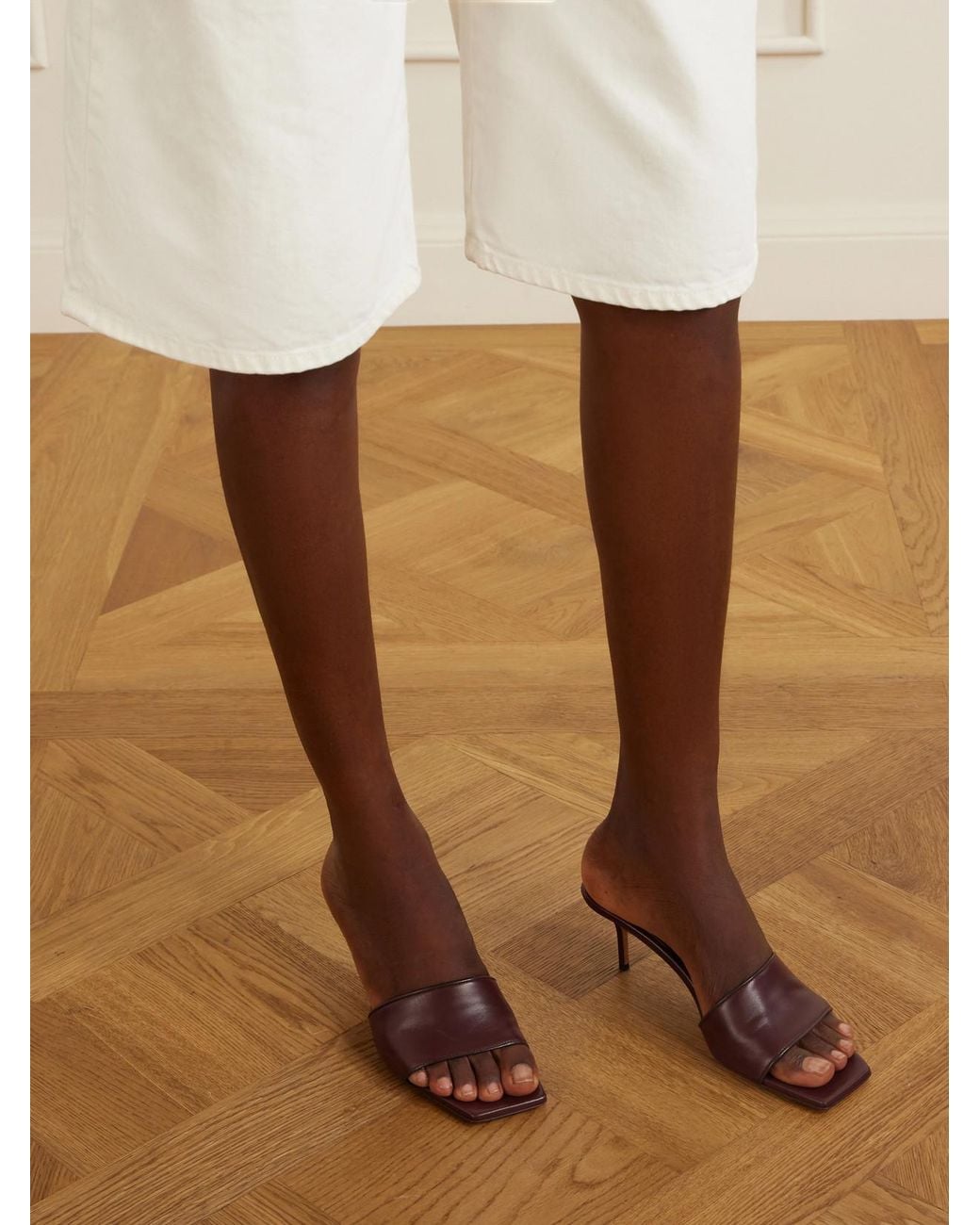 Emme Parsons Red Stasera 55 Leather Heel Sandals