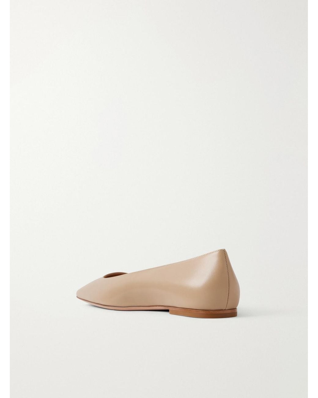 Gianvito Rossi Natural Leather Ballet Flats