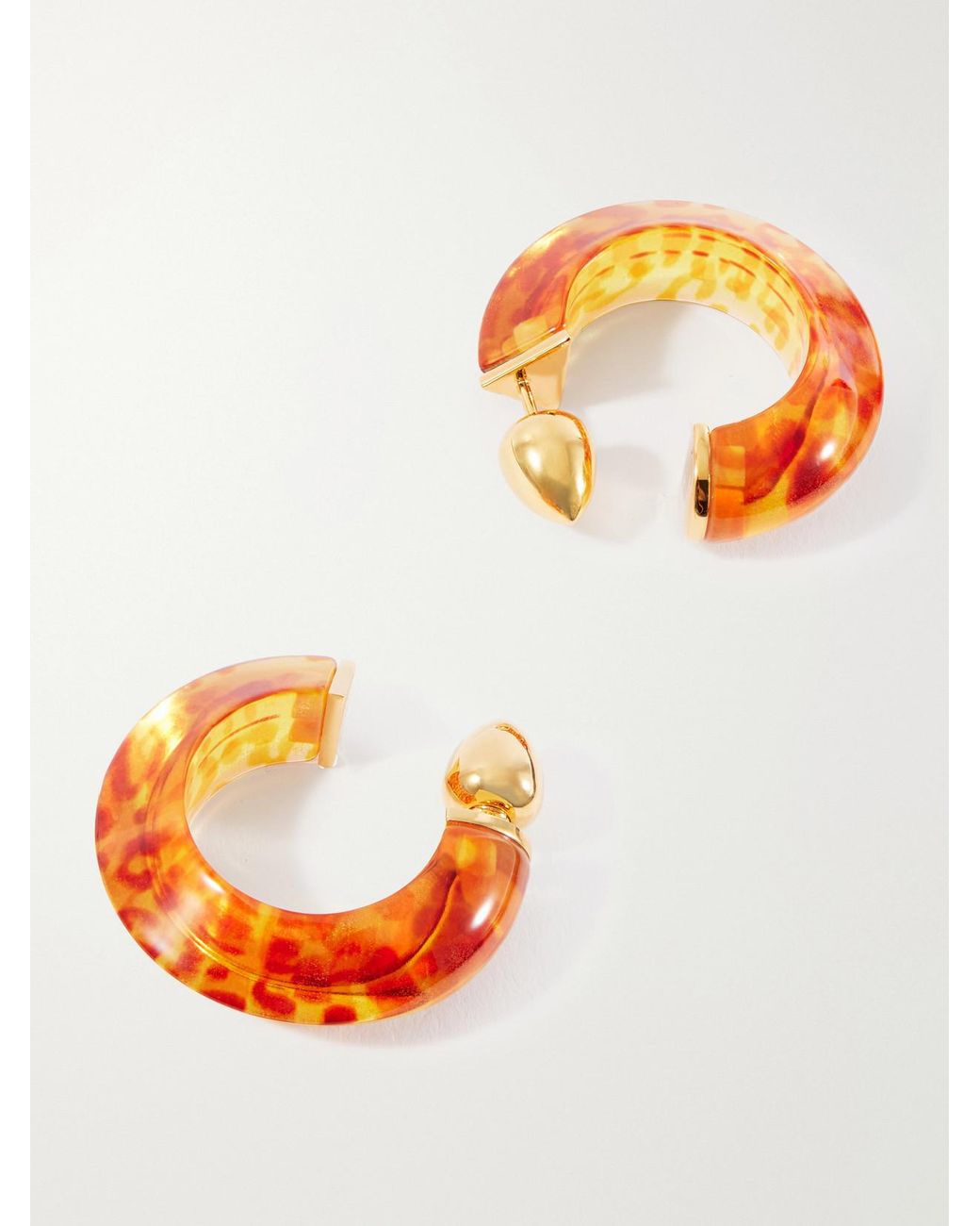 Alaïa Orange Edge-Tone Earrings