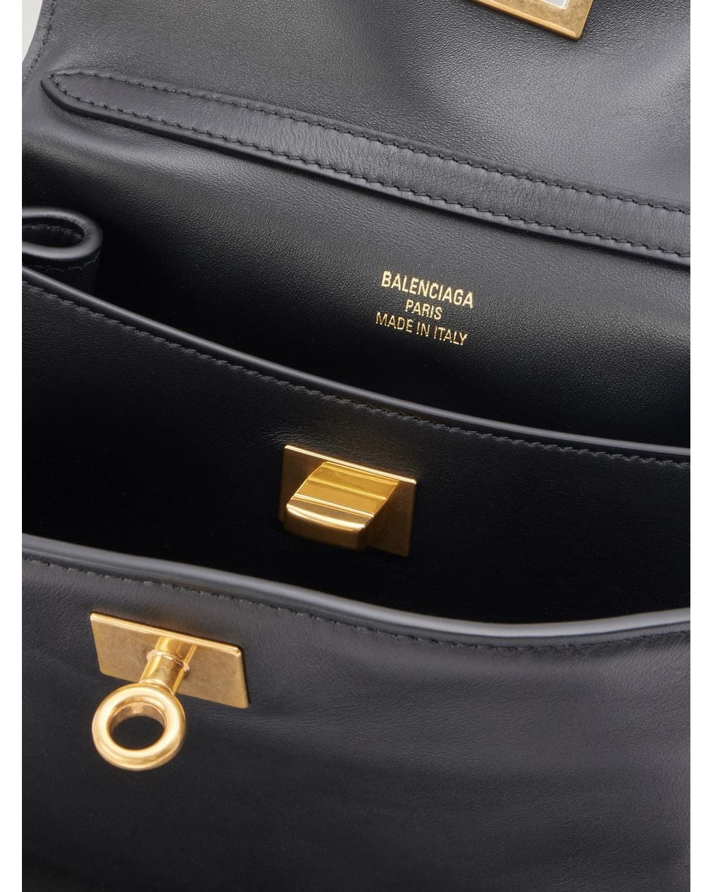Balenciaga Black Rodeo Mini Leather Tote