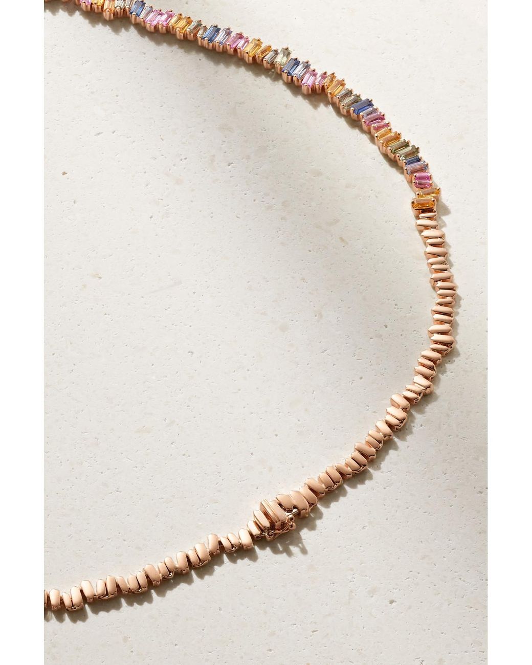 Suzanne Kalan Natural 18-Karat Rose Sapphire Necklace