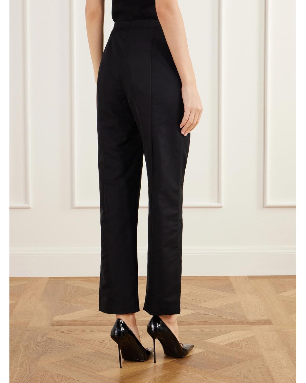 Kallmeyer Blue Nadja Wool-Blend Gazar Straight-Leg Pants