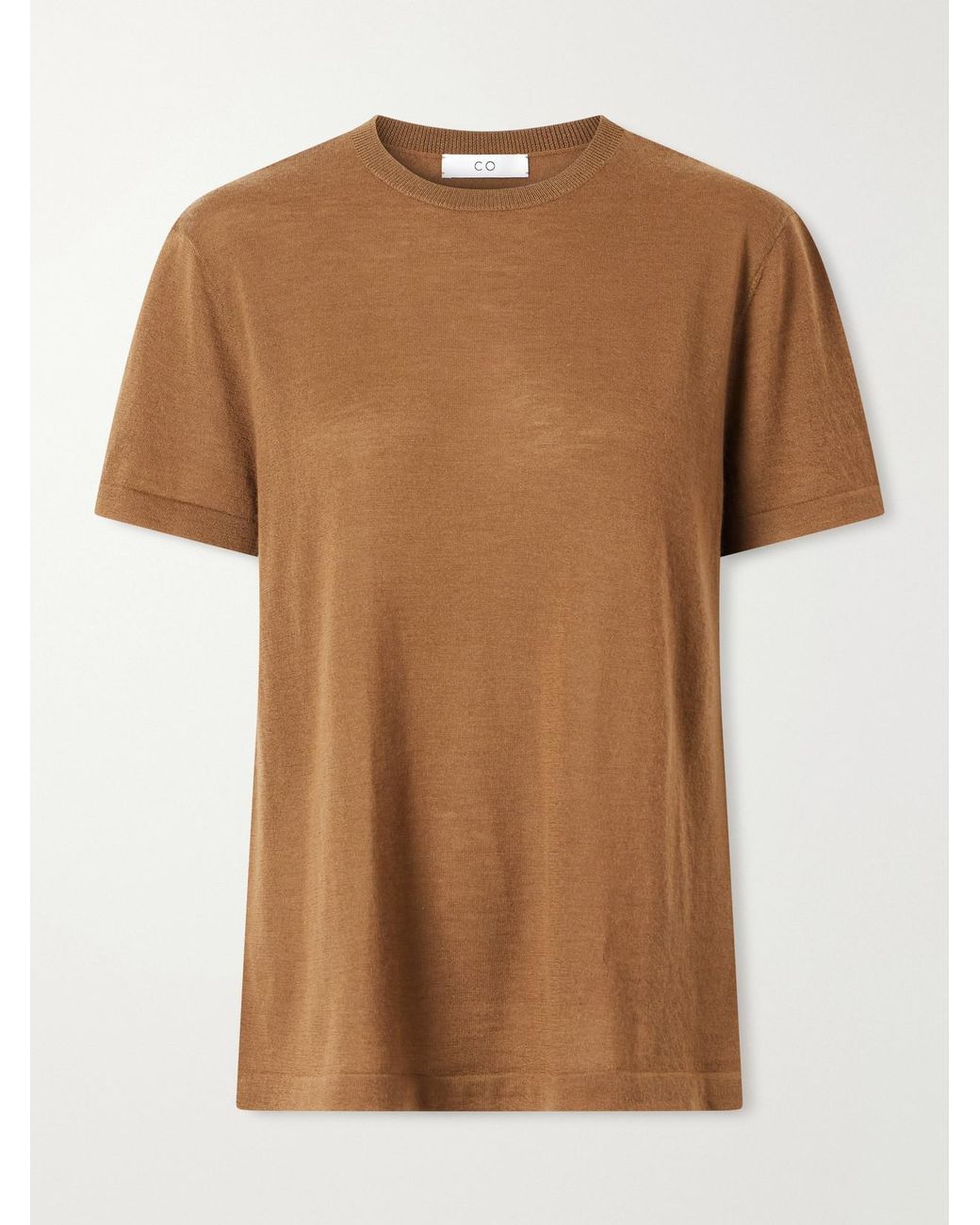 Co. Brown Cashmere T-Shirt
