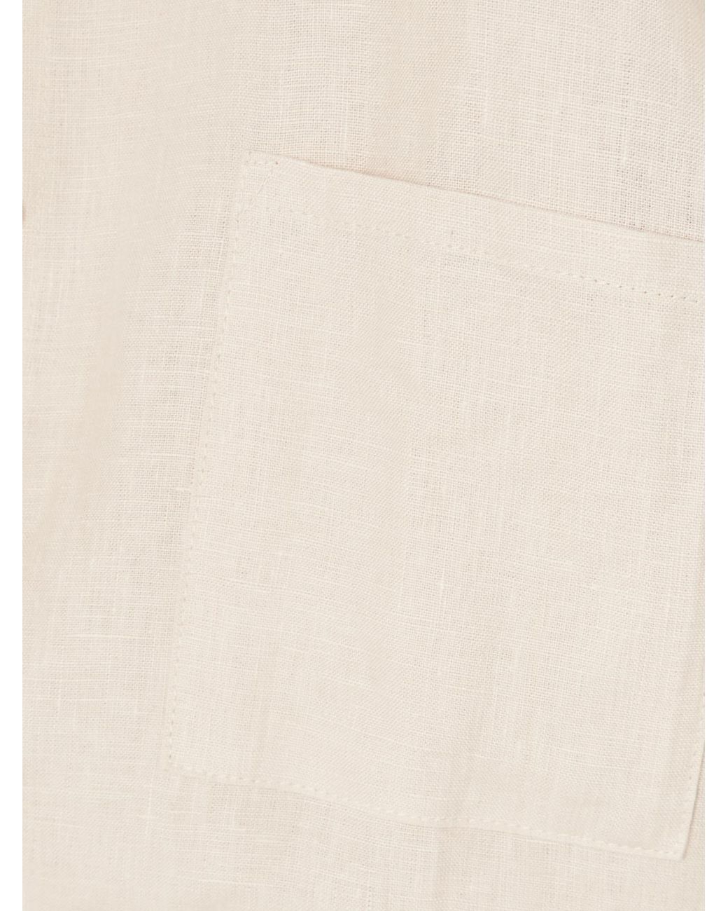 Deiji Studios Natural 03 Linen Shirt And Shorts Set
