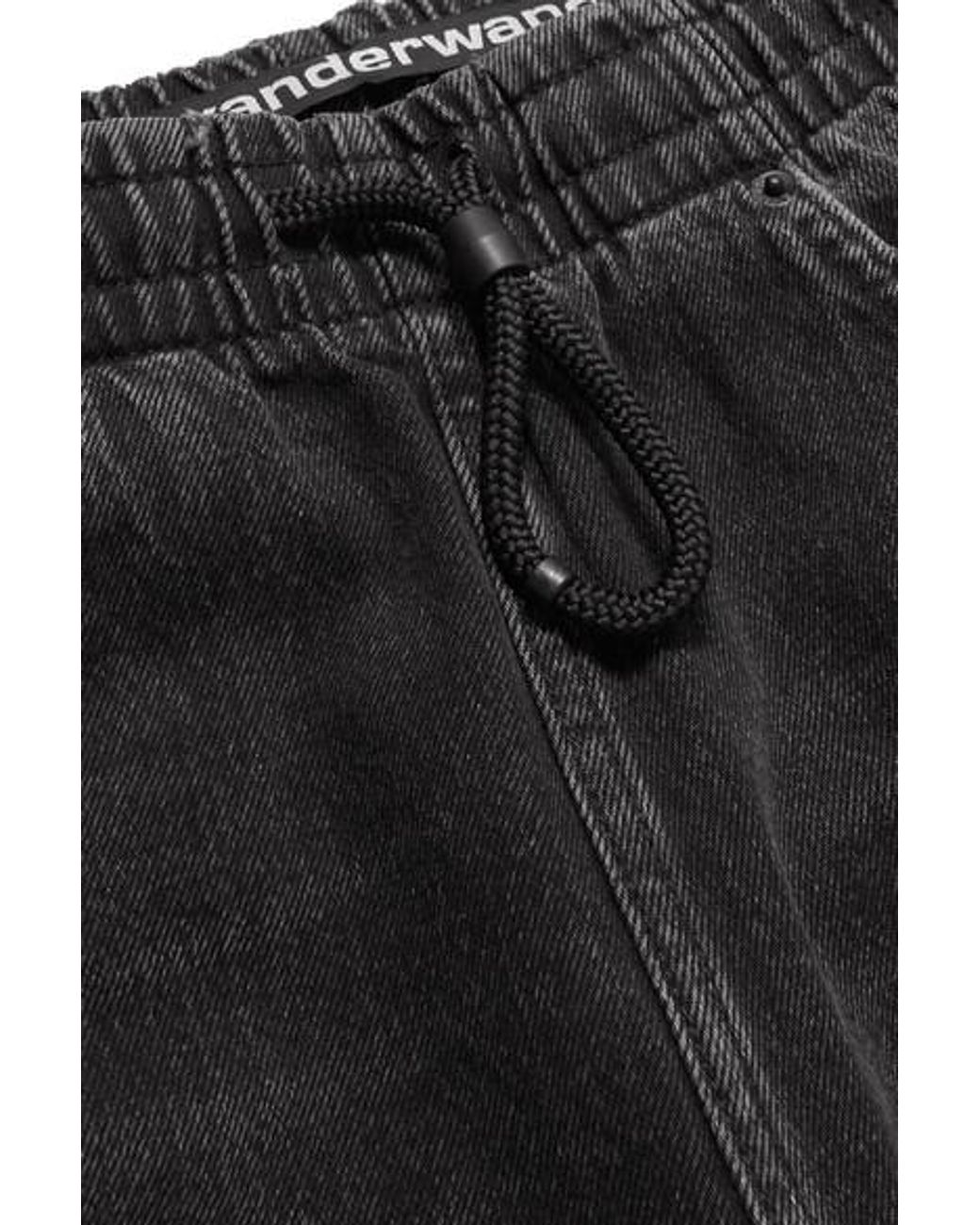 Alexander Wang Grey & White Logo Print Jogger Jeans - ShopStyle