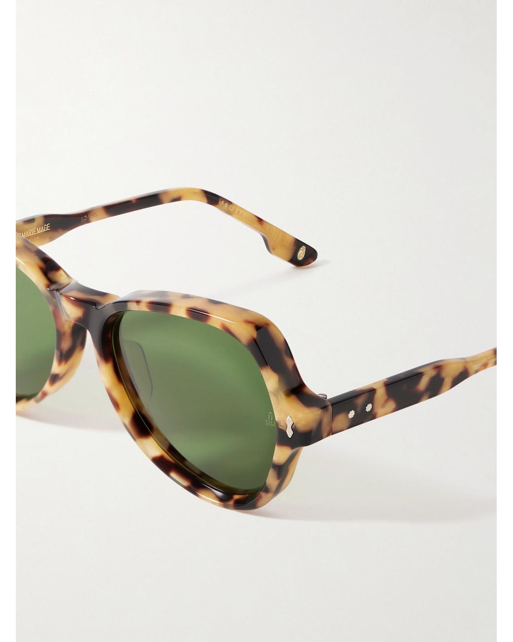 Jacques Marie Mage Green Candy D-Frame Acetate Sunglasses