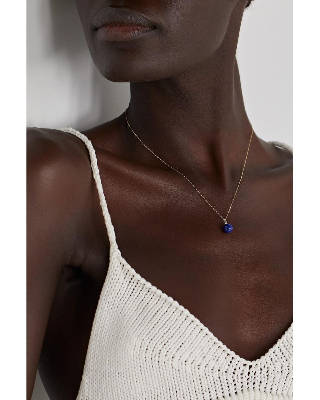 Mateo Blue 14-Karat, Lapis Lazuli And Diamond Necklace