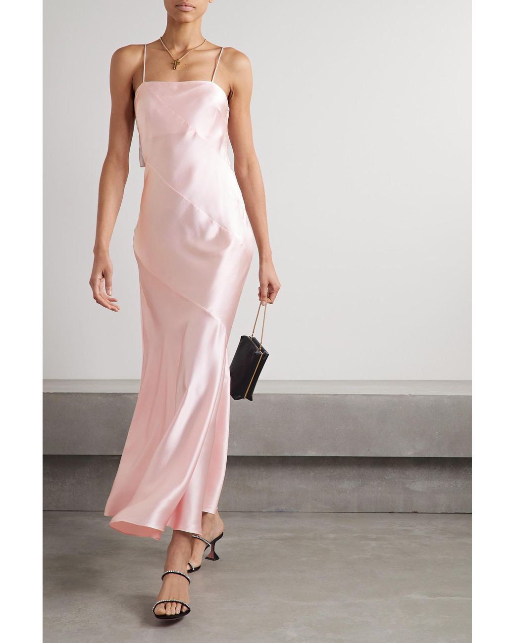 Oaklynn hammered-silk midi dress curated on LTK