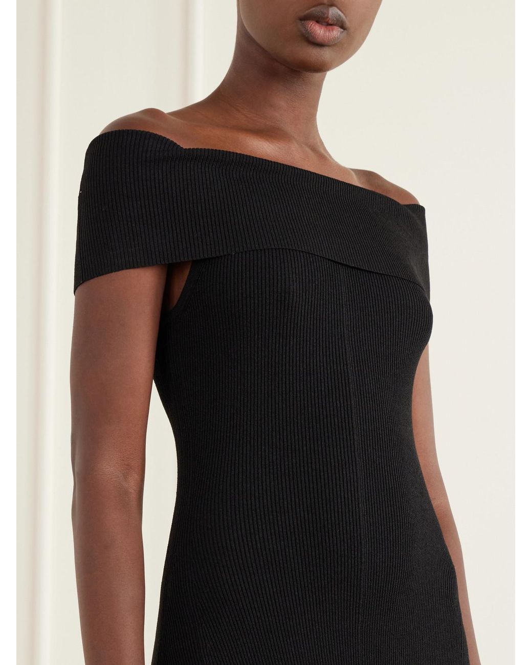 Zimmermann Black Clash Pleated Mesh Midi Dress