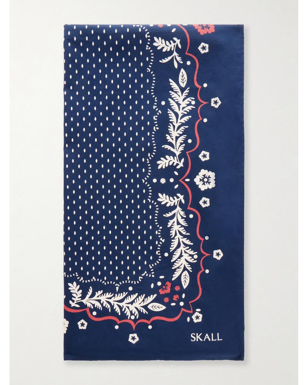 SKALL Blue Juniper Printed Organic Cotton Scarf