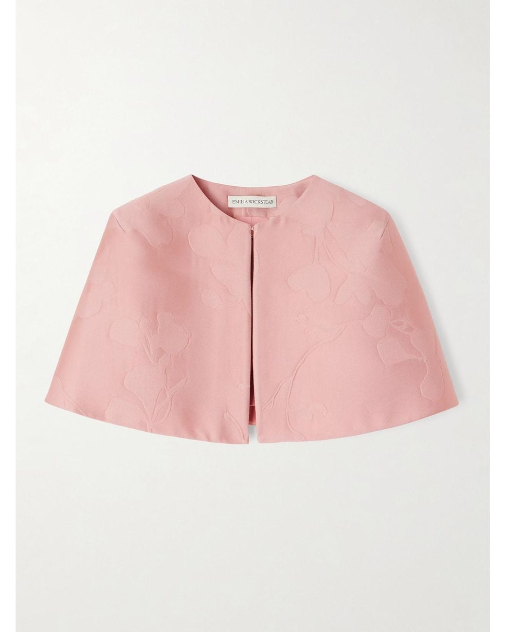emilia wickstead pink cape dress Emilia Wickstead Liza cape gown Emilia Wickstead