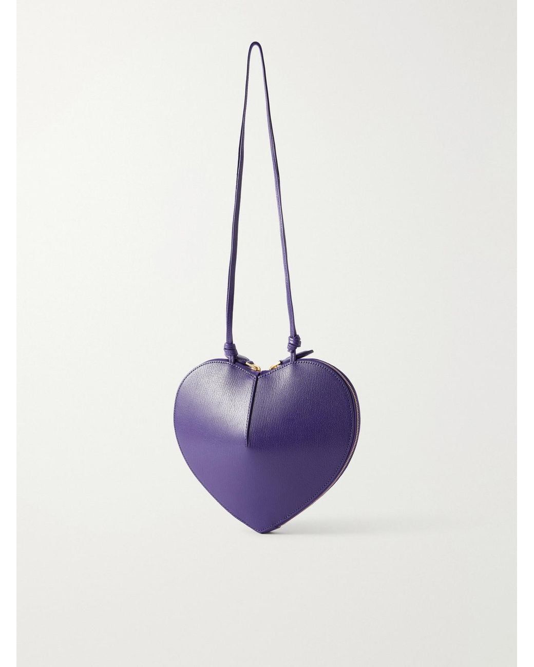 Alaïa Blue Le Coeur Suede And Leather Shoulder Bag