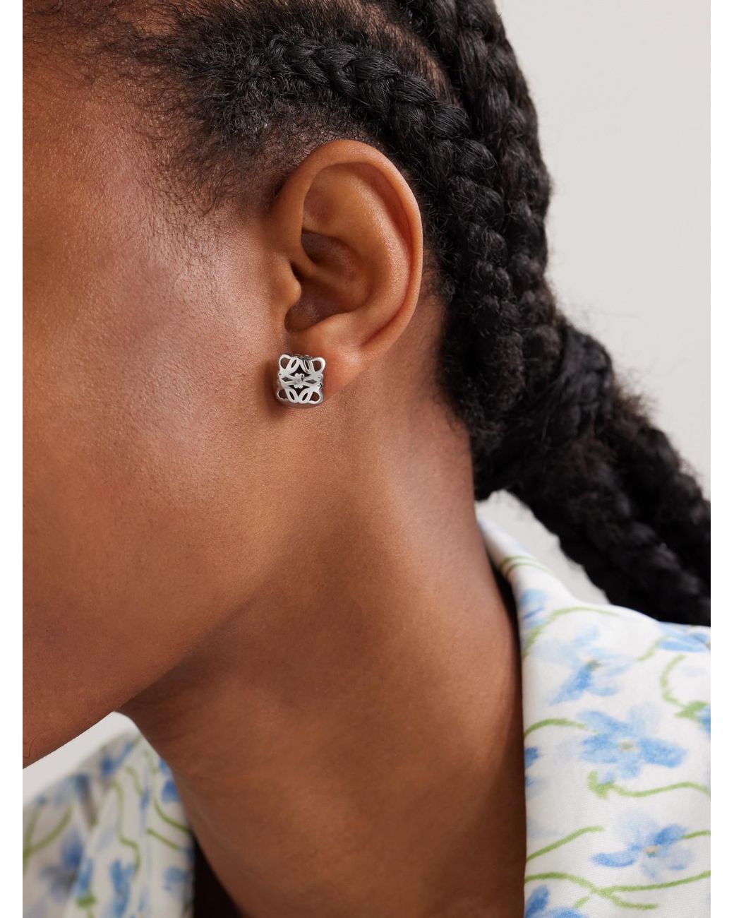 Loewe Natural Bombe Anagram Earrings