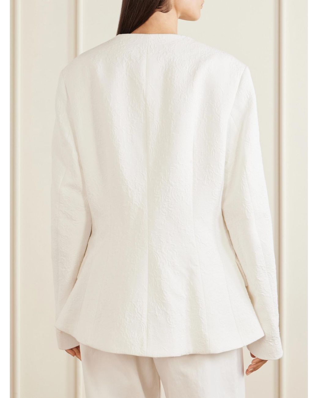 Totême Natural Cotton-Jacquard Jacket