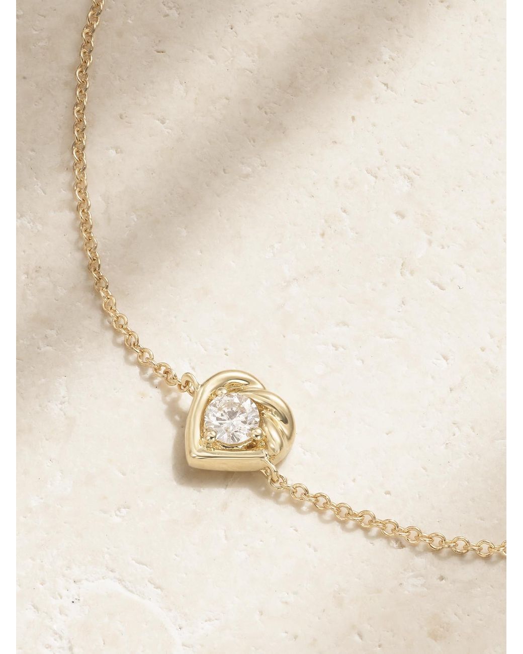 STONE AND STRAND Natural Tie The Knot 10-Karat Diamond Bracelet