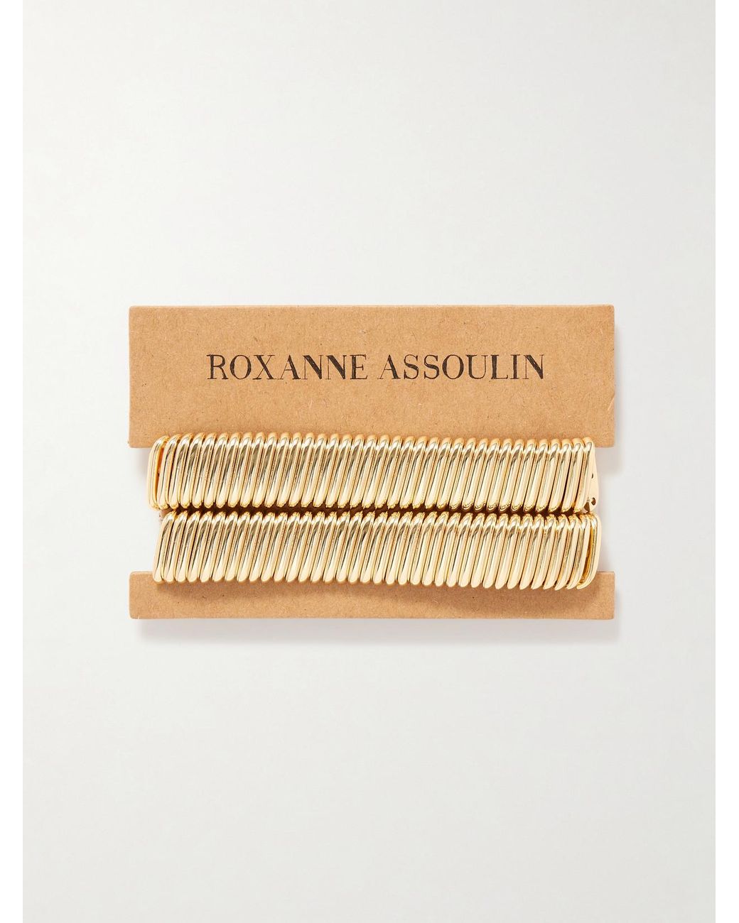 Roxanne Assoulin Metallic Rolling Set Of Two-Tone Bracelets