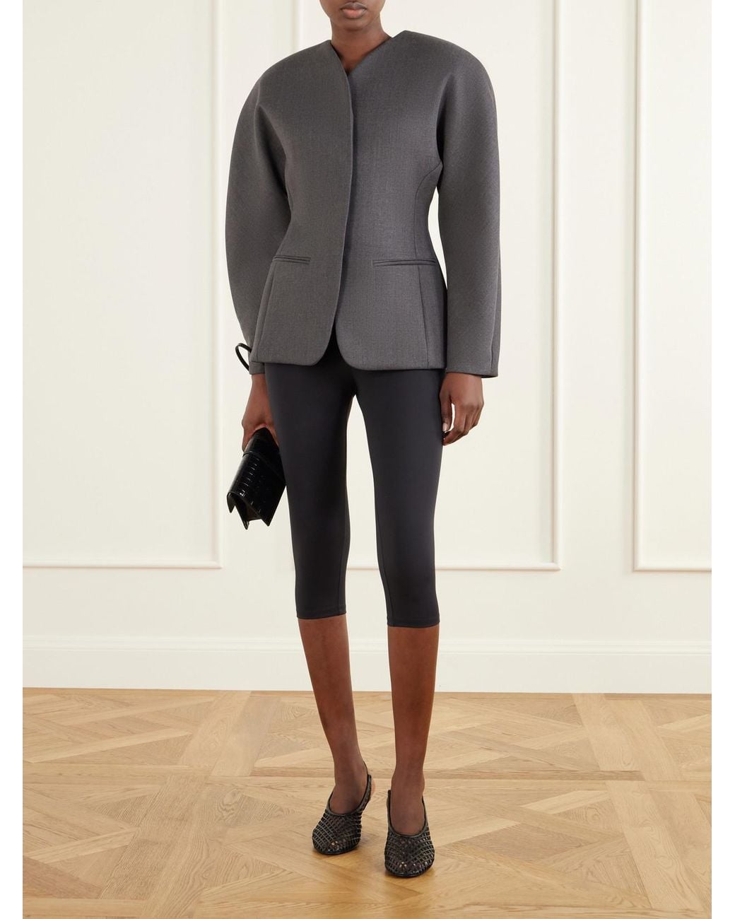 Jacquemus Gray La Veste Ovalo Drill Blazer