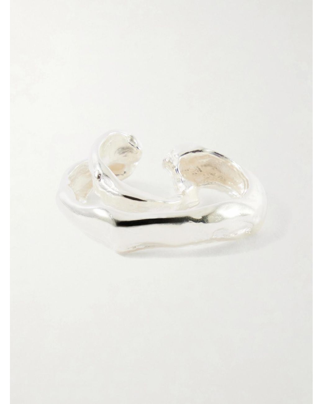 SIMUERO Natural Lúa Sterling Ear Cuff