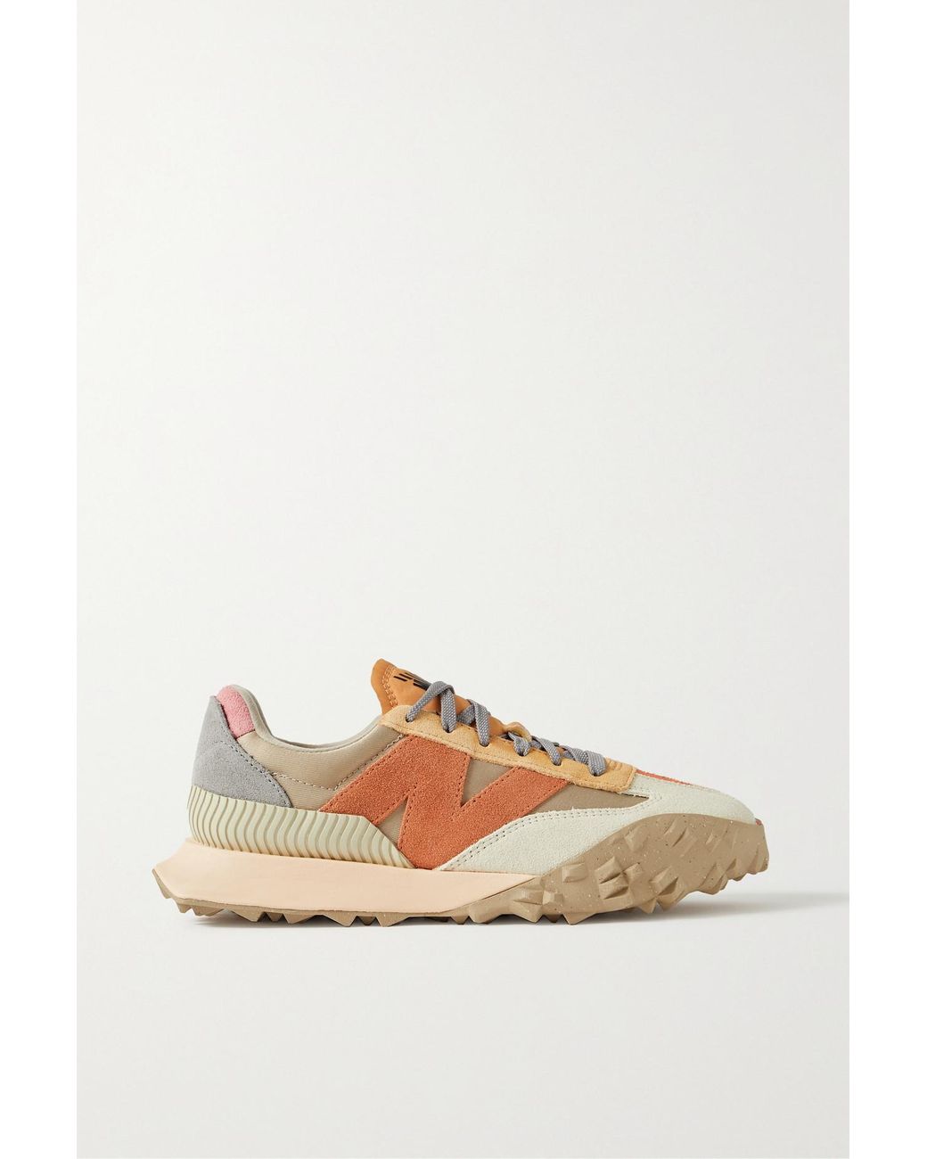 New Balance Xc-72 Suede And Shell Sneakers in Natural | Lyst
