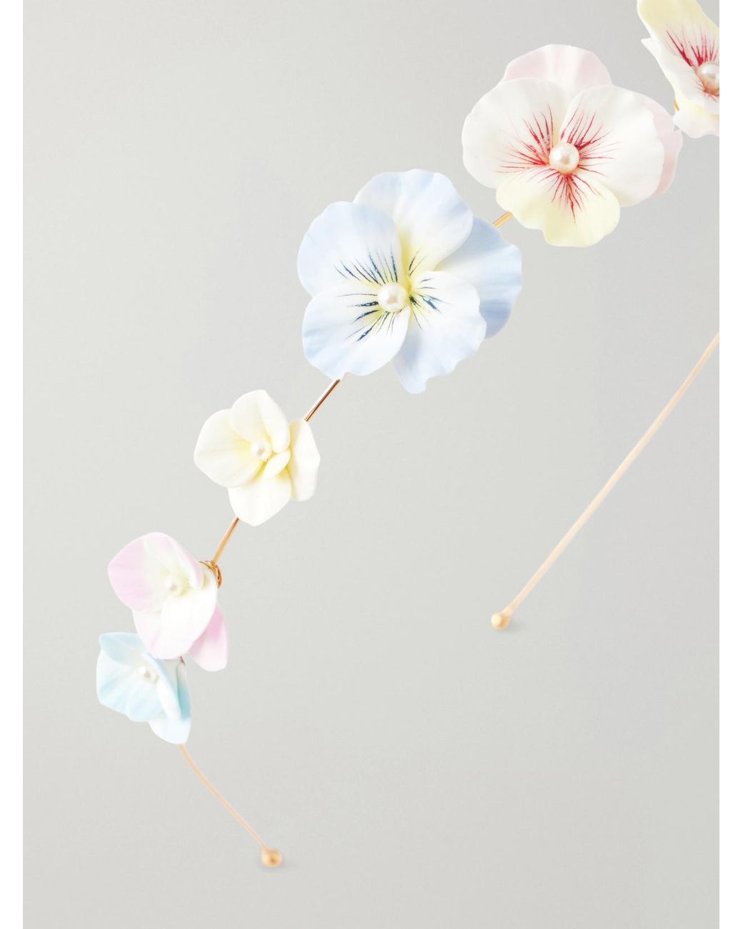 Jennifer Behr White Anarosa Flower Headband