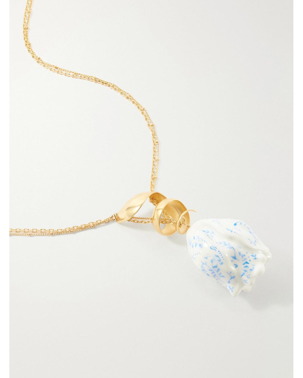 Chloé White Tone Necklace
