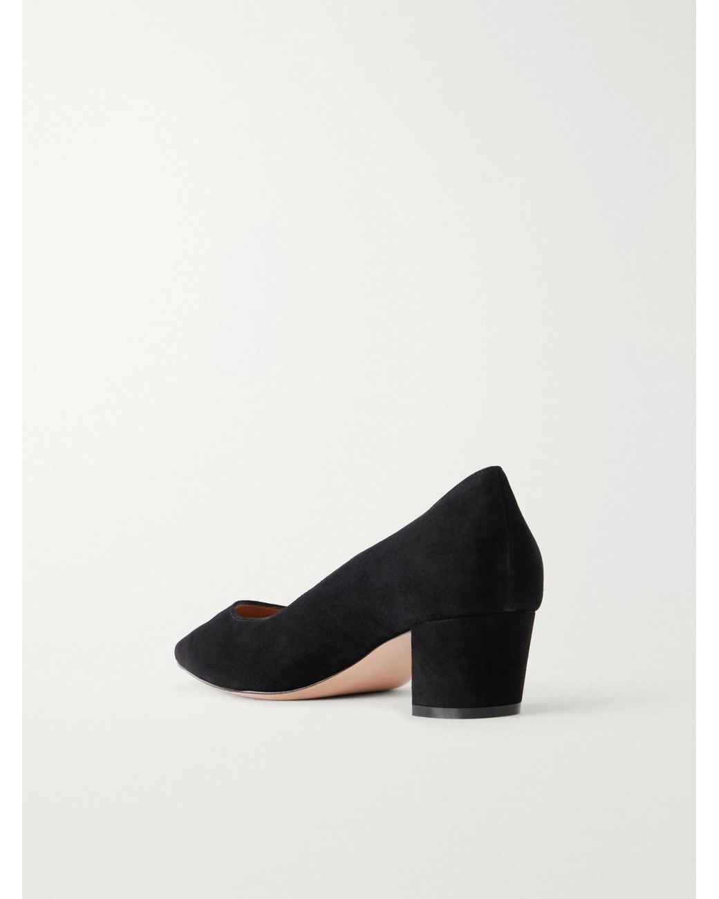 Gianvito Rossi Black New Piper 45 Suede Pumps