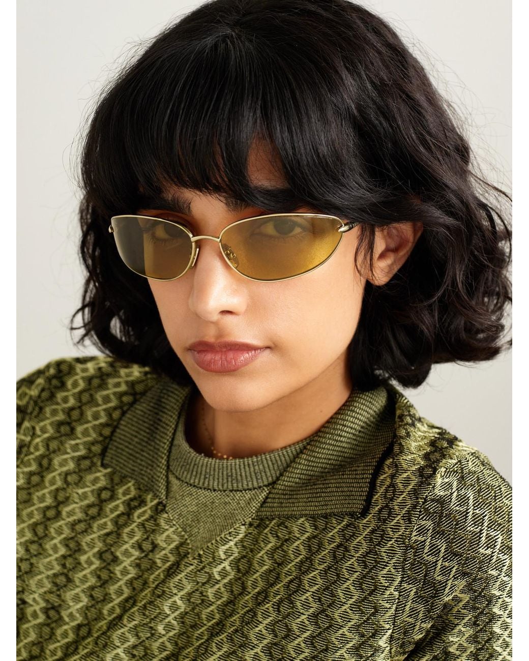 Loewe Natural Oval-Frame-Tone Sunglasses