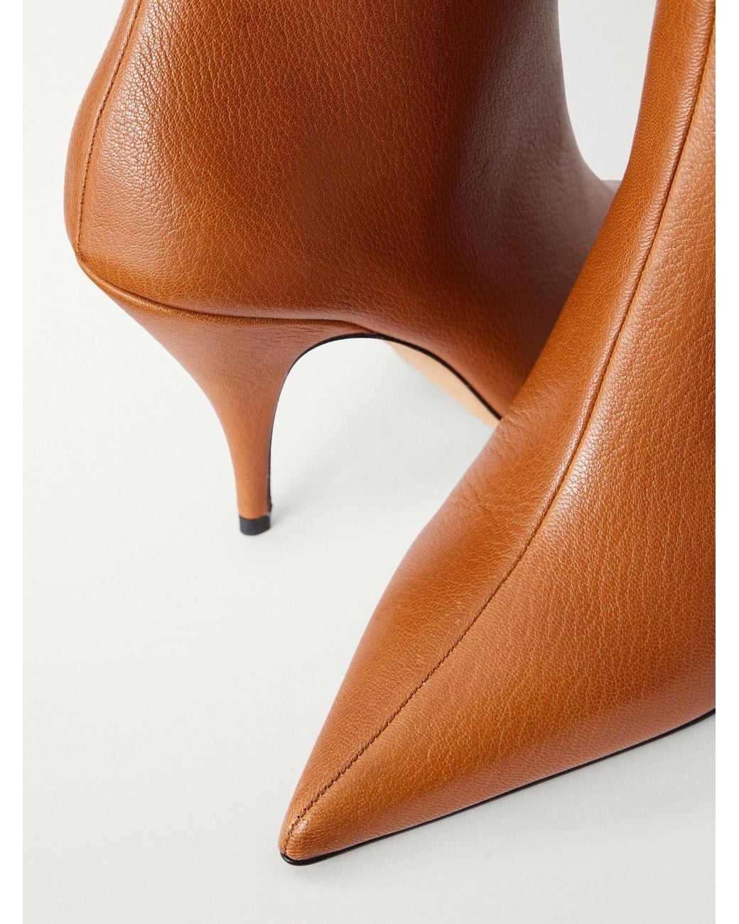 Jude Brown Theresa 90 Textured-Leather Ankle Boots