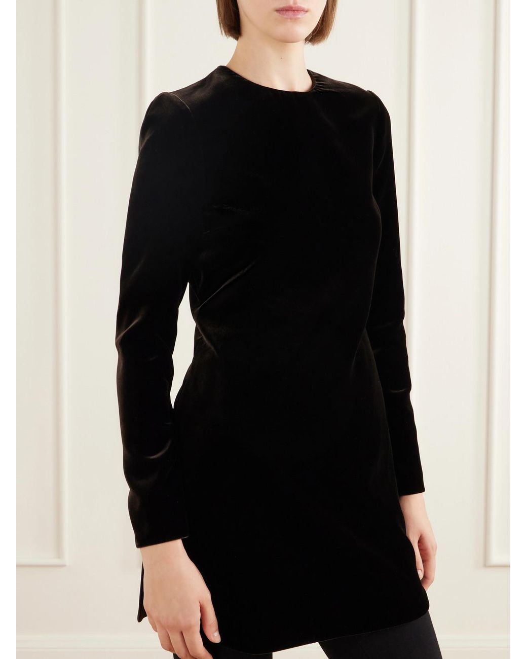 Alaïa Black Velvet Mini Dress