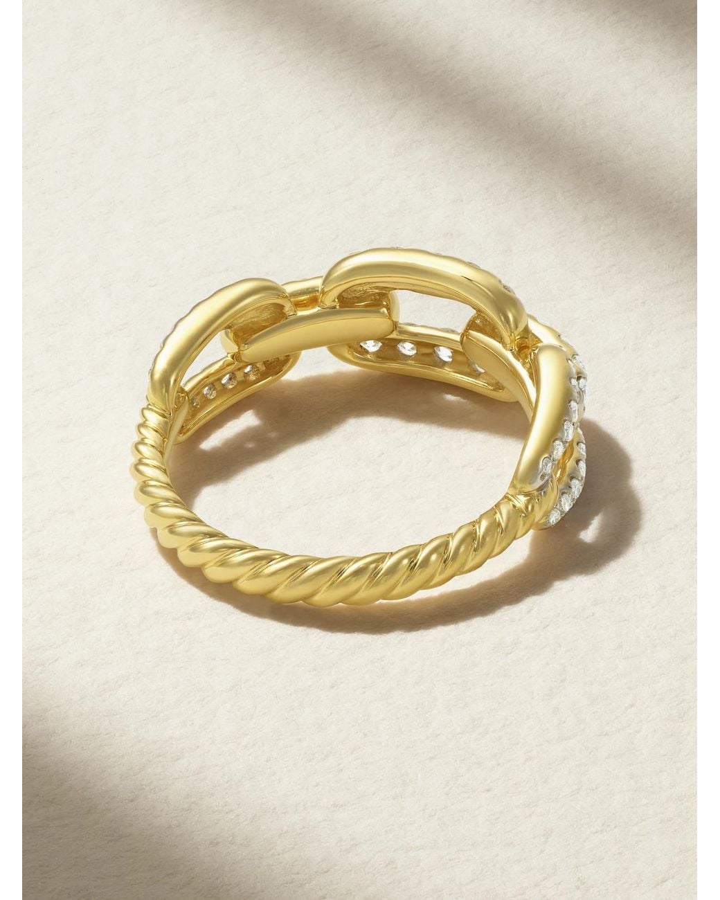David Yurman Natural Stax 18-Karat Diamond Ring