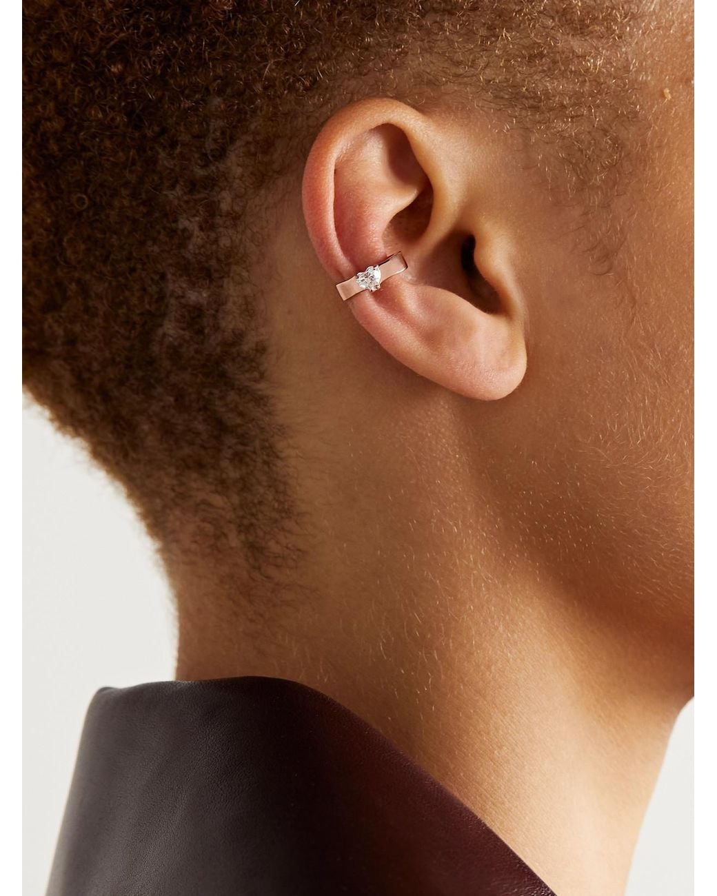 Anita Ko Natural 18-Karat Rose Diamond Ear Cuff