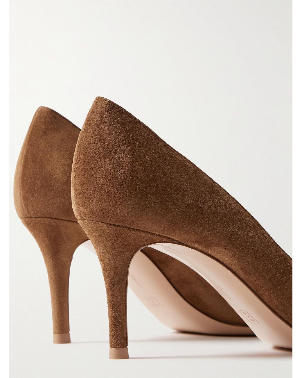 Gianvito Rossi Brown Gianvito 70 Suede Pumps