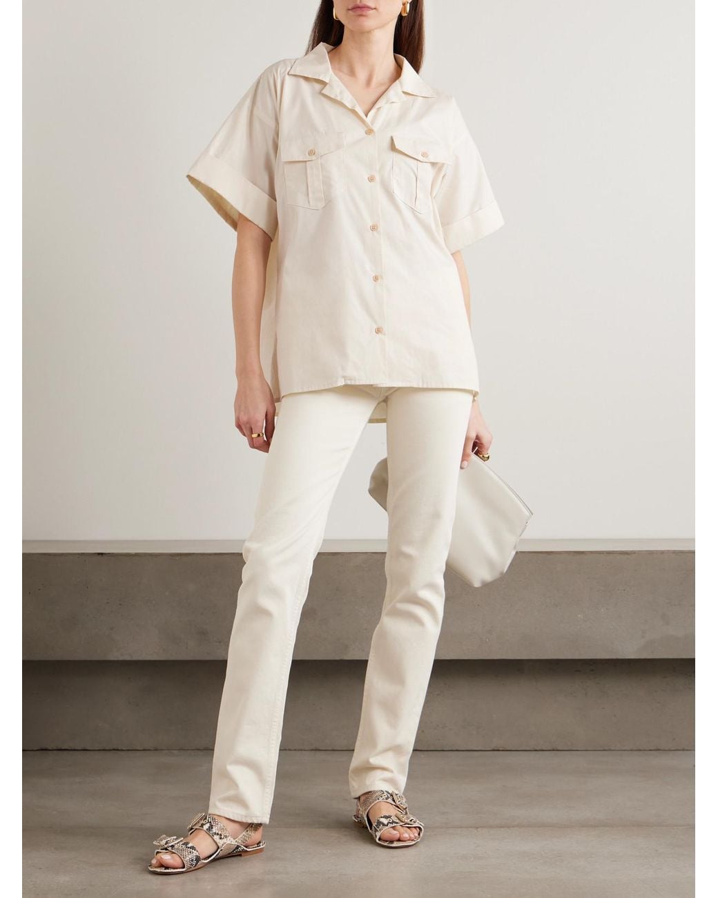 Jamie Haller Natural The Safari Cotton Shirt