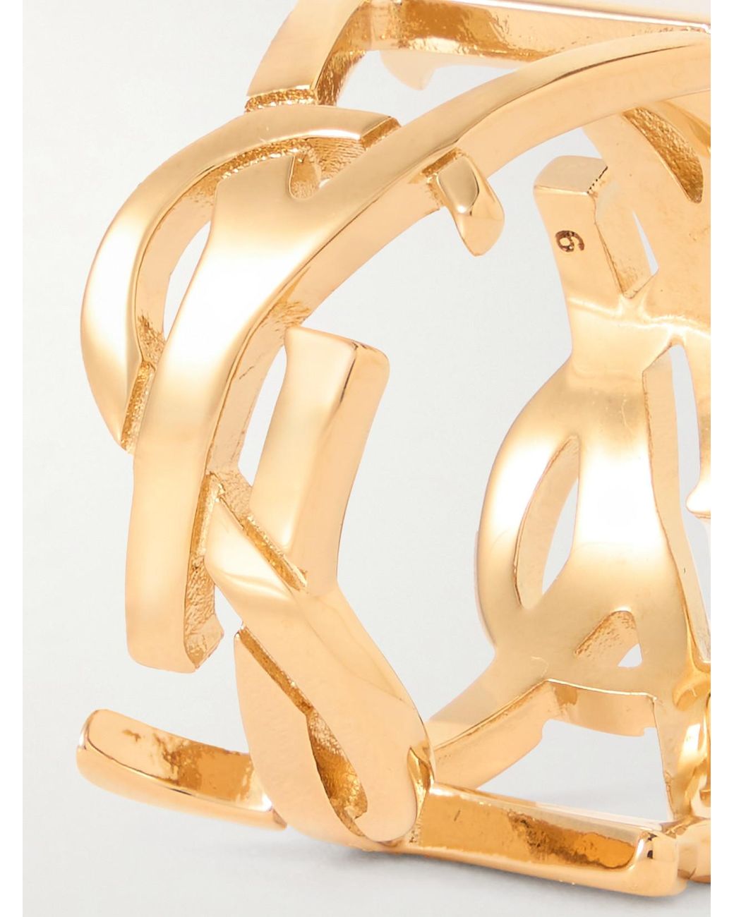 Saint Laurent Natural Scarf-Tone Ring