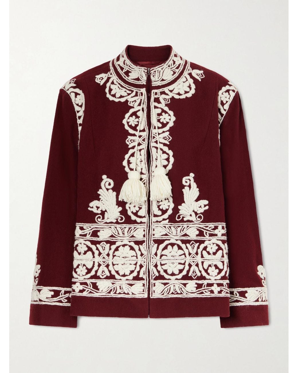 Bode Estate Embroidered Wool Jacket