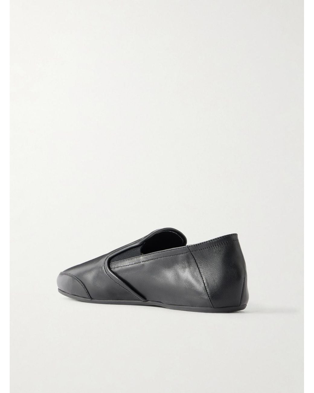 Jamie Haller Black The Wushu Leather Slippers