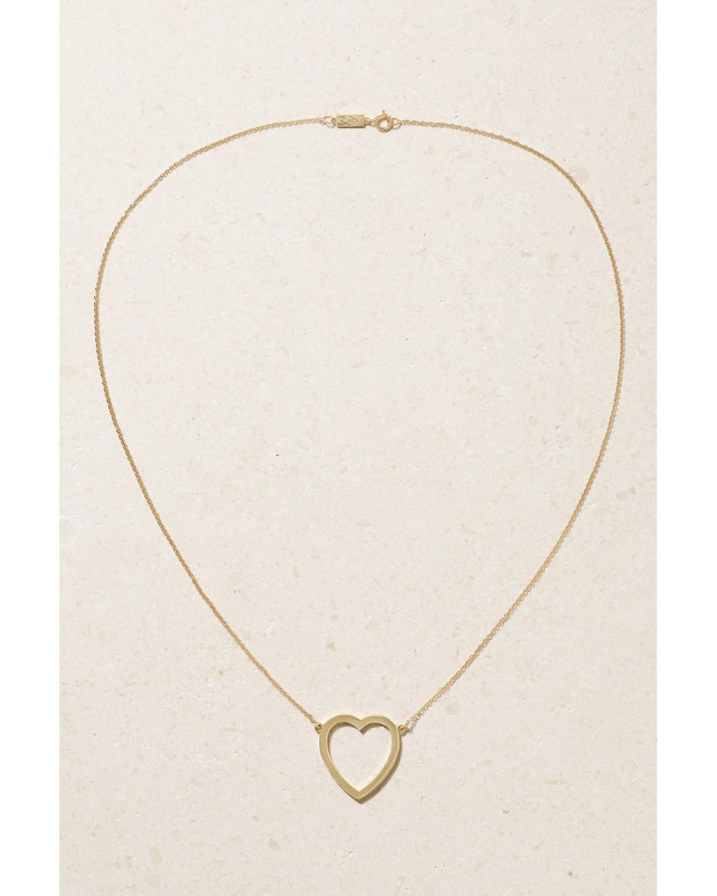 Jennifer Meyer Natural Open Heart 18-Karat Necklace