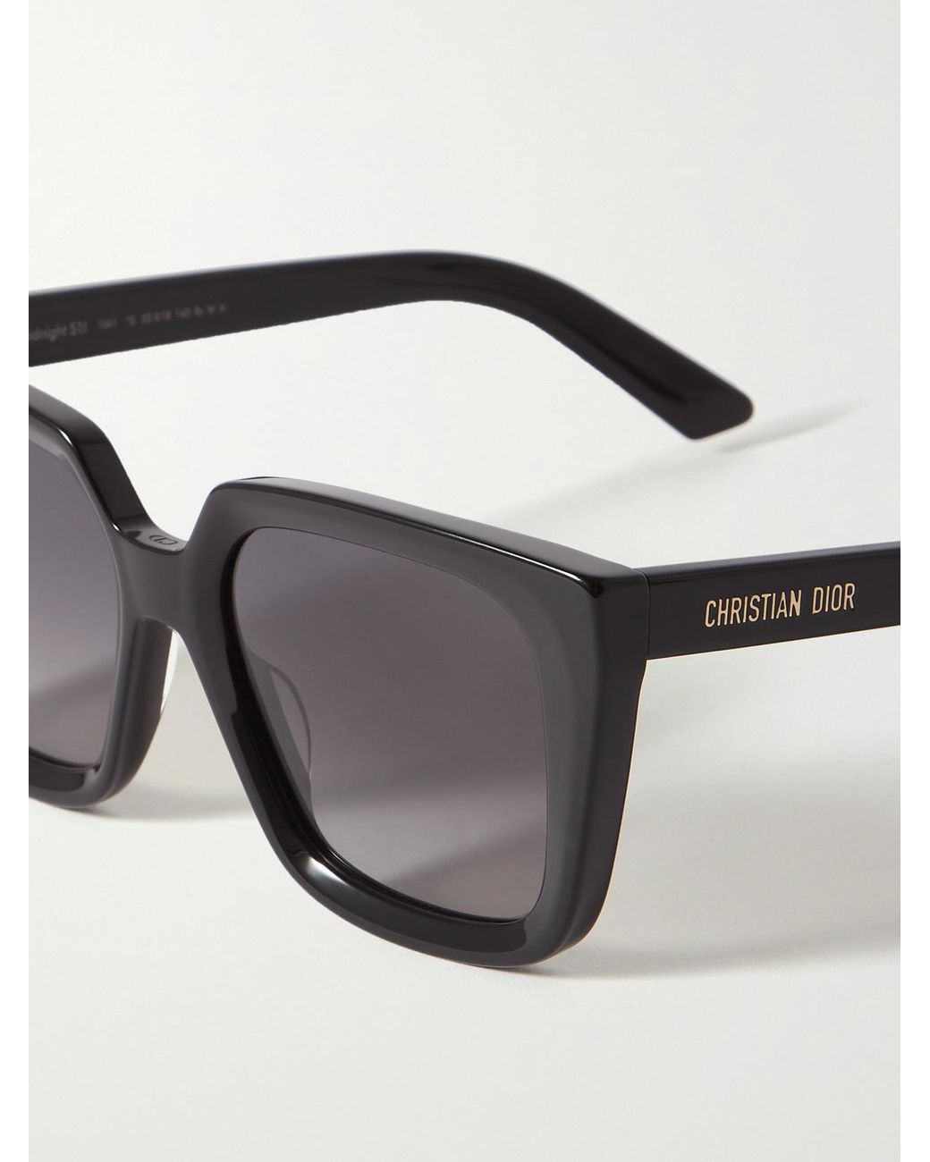 Dior Gray Diormidnight S1I Oversized Square-Frame Acetate Sunglasses