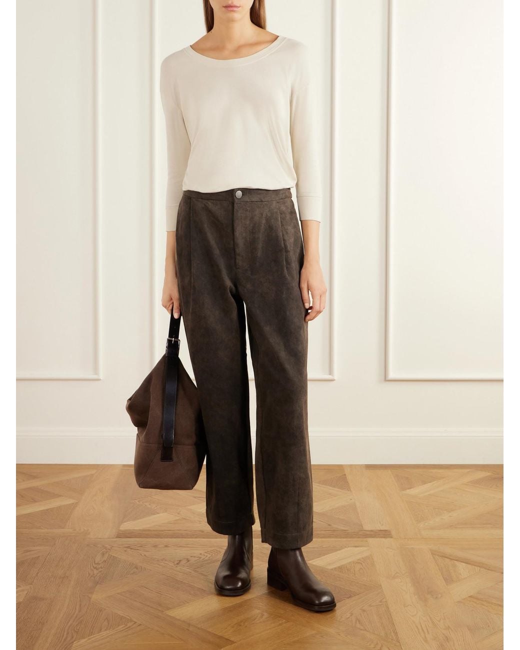 Lauren Manoogian Natural Pima Cotton-Jersey T-Shirt