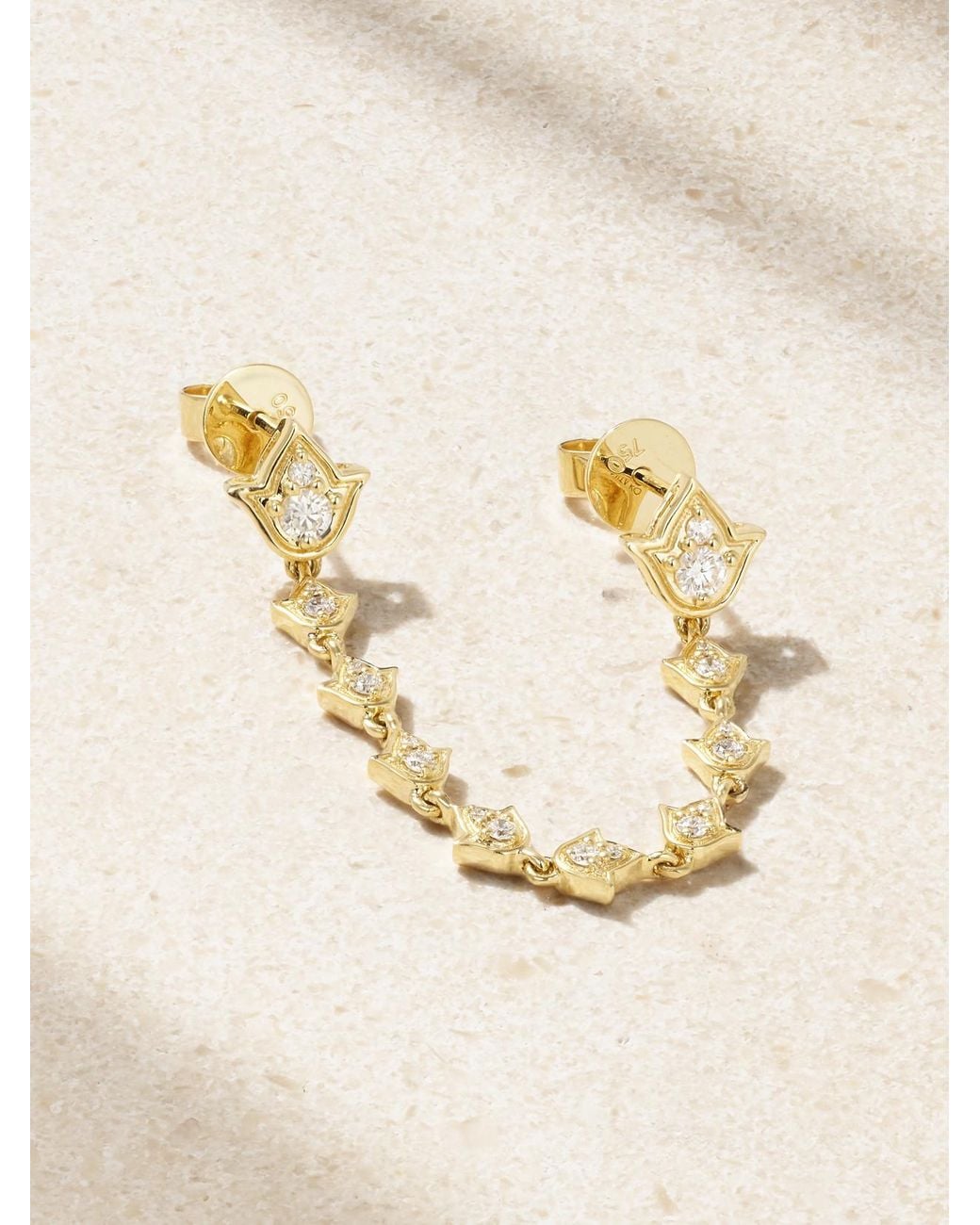 Anita Ko Natural Tulip 18-Karat Diamond Single Earring
