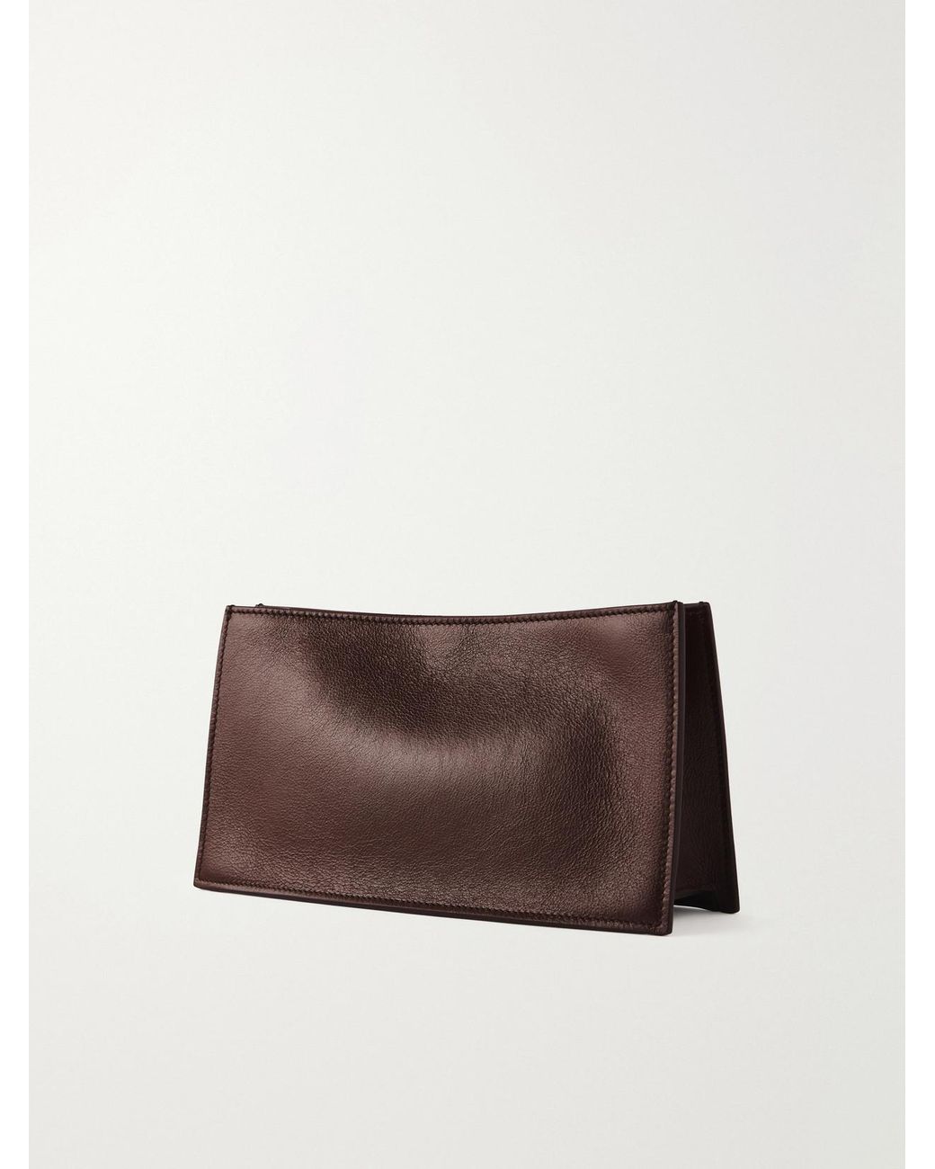 Metier Brown Ease 28 Leather Clutch