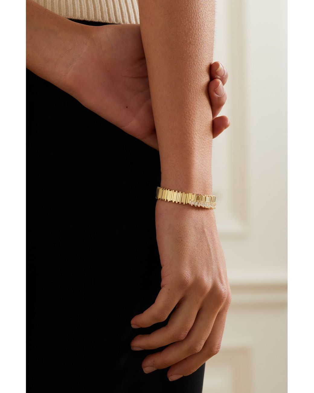 Suzanne Kalan Natural 18-Karat Diamond Bracelet