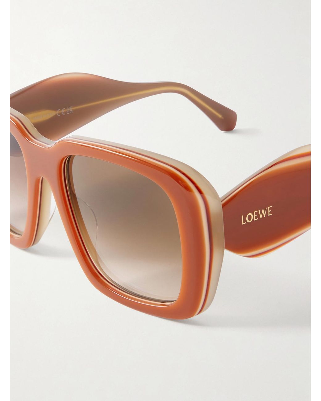 Loewe Brown Paula's Ibiza Square-Frame Acetate Sunglasses