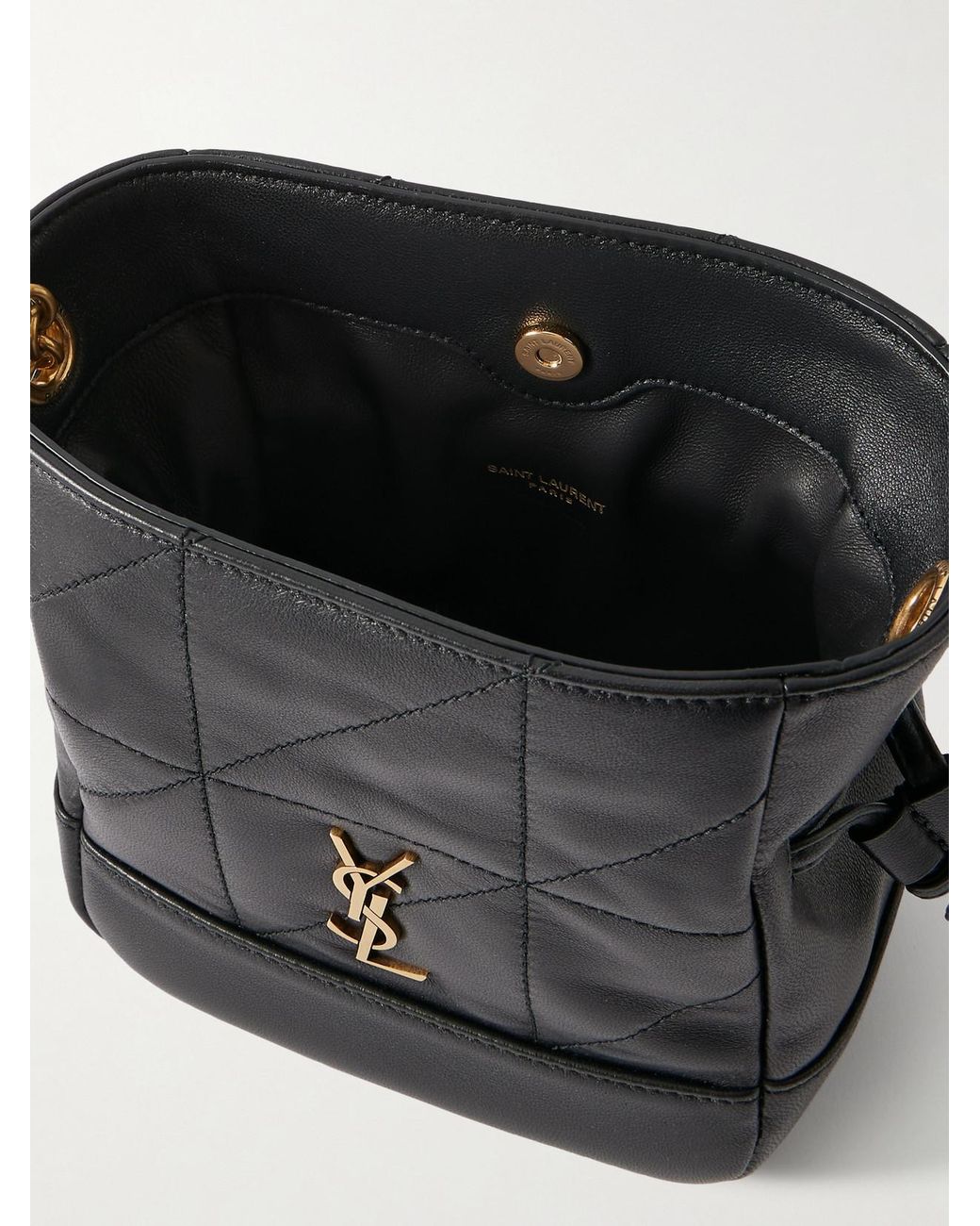 Saint Laurent Black Jamie Miniquilted Leather Shoulder Bag
