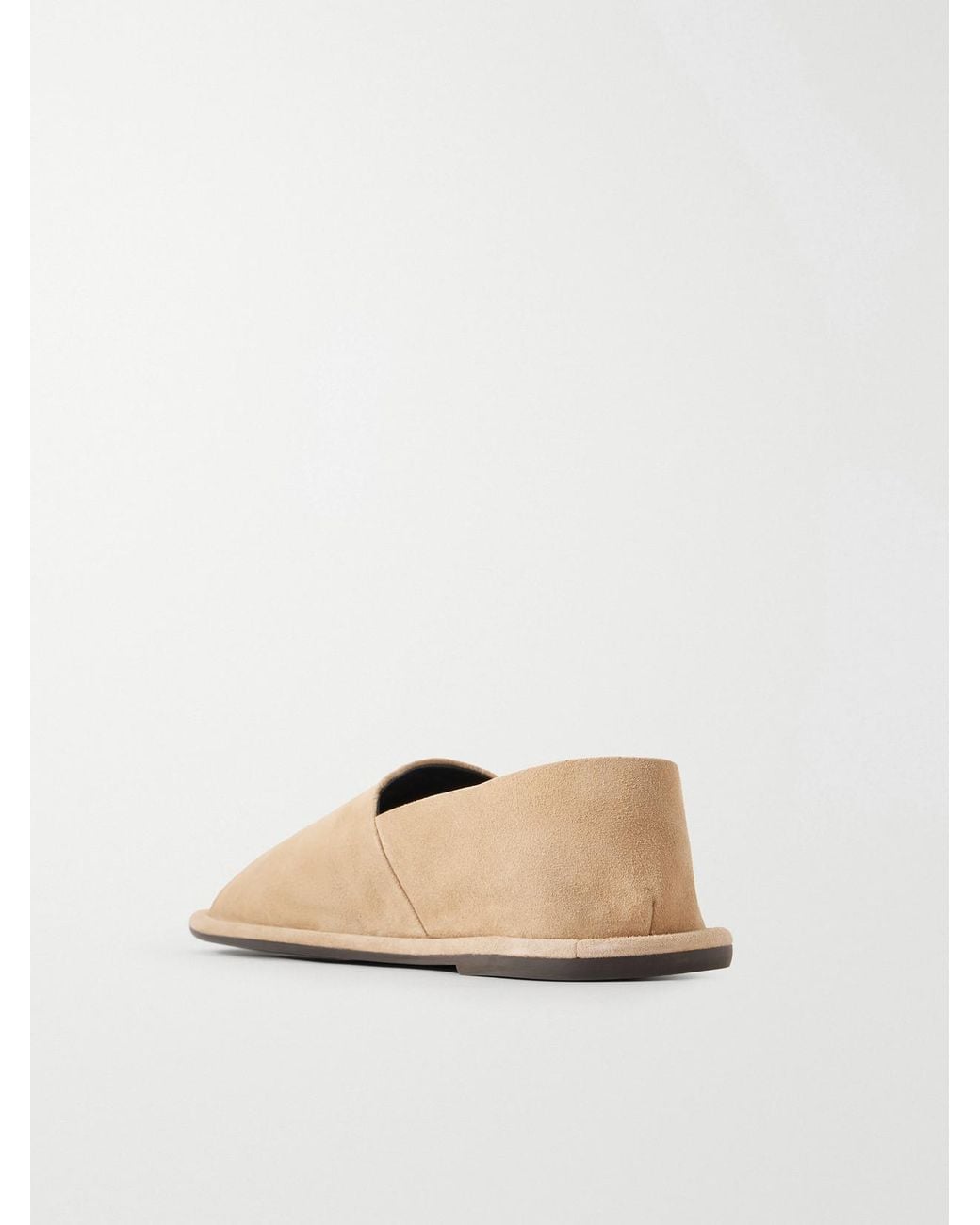 Emme Parsons Natural Monroe Suede Slip-Ons